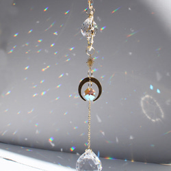 全てスワロフスキー*月と星のサンキャッチャー サンキャッチャー