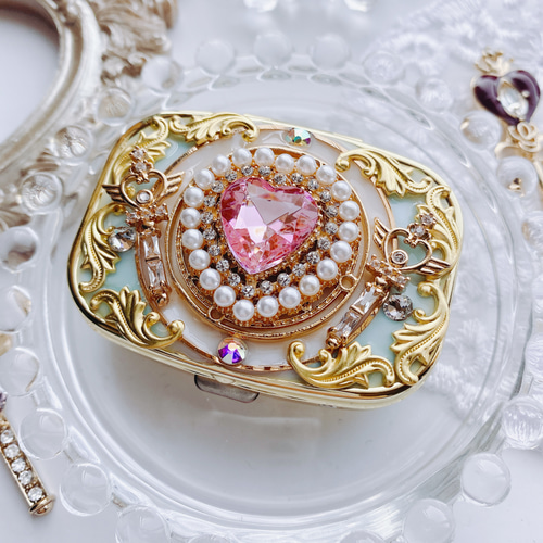 キラキラ魔法のピルケース aquamarine コンパクト フリーボックス