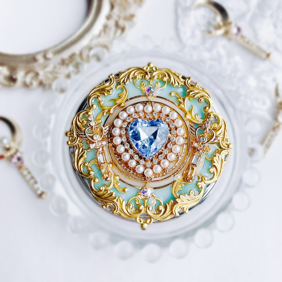 キラキラ魔法のピルケース aquamarine コンパクト フリーボックス