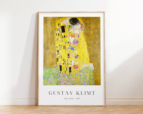 Amazon.co.jp: Gustav Klimtグスタフ・クリムト絵画作品『接吻