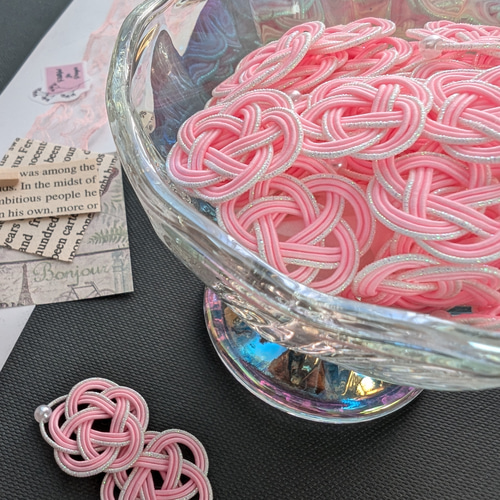 しあわせいっぱいピンクの梅結び 水引シャワー 50個入 その他素材 梅乃