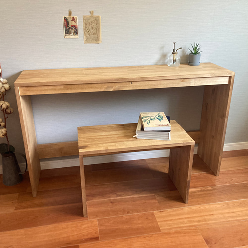 木製 ハンドメイド オーダー コの字 ワトコオイル スツール