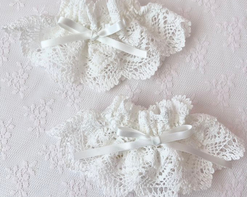 受注 トーションレースのお袖留め その他ファッション雑貨 Amulier