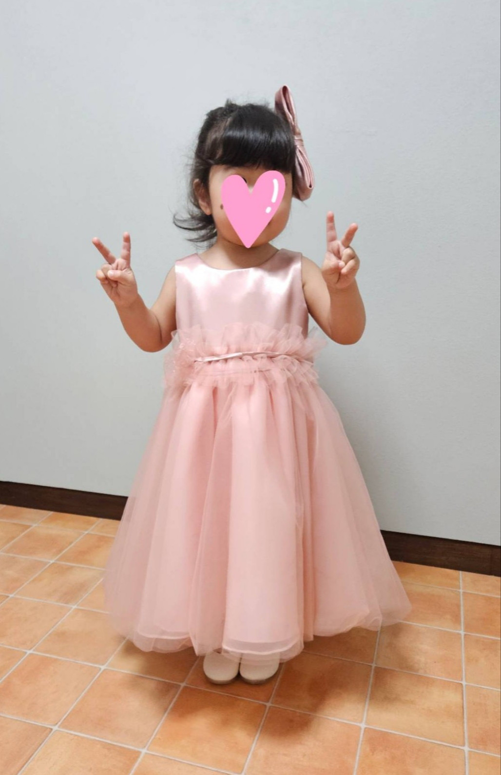 白　mimiel 4歳 100cm 3歳 子供ドレス