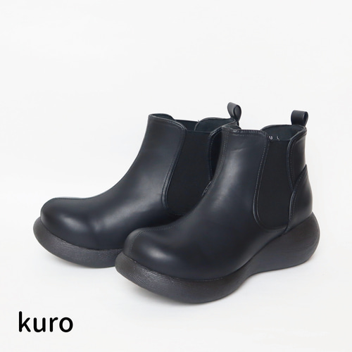 サイドゴアブーツ | 厚底ブーツ 甲高 幅広 レディース Nuts world