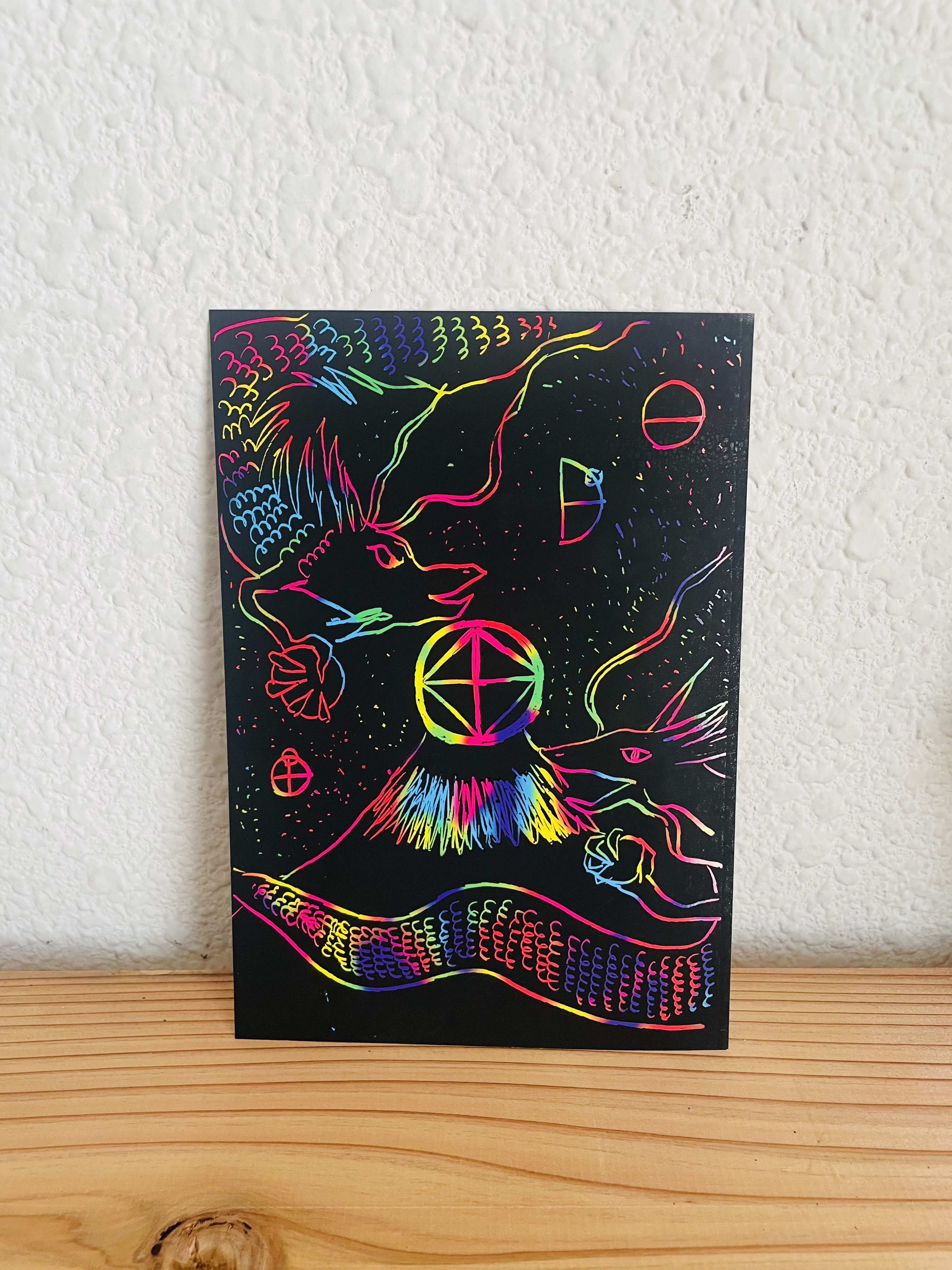 豊かさを届ける　龍神　カタカムナ　スクラッチアート