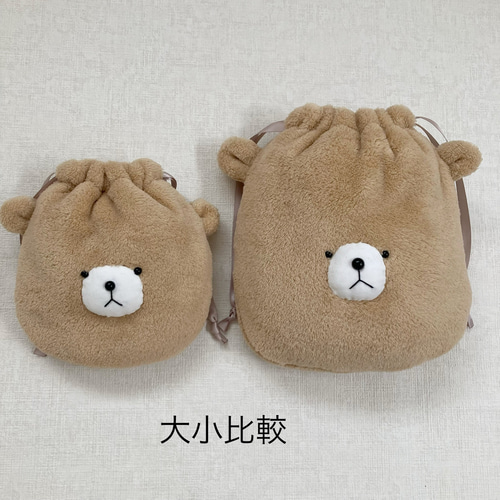 Coffee♡柴犬ちゃんパグちゃん　巾着袋☆外ポケット 柴犬の巾着袋・ポシェット 巾着袋 yamamo 通販 18268116｜Creema