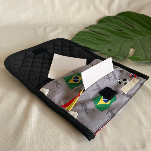 オーダーOK】裏キルティング移動ポケット80サッカー世界国旗スポーツ