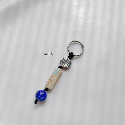 yin yang dango bag charm/ stone 天然石が選べる バッグチャーム