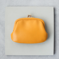 ワケありな逸品 送料無料 小さい財布 ミニマム 革巻き がま口 国産 オイルスムース 5枚目の画像