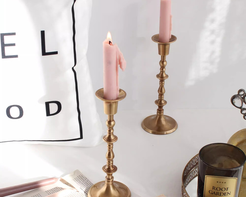 純銅製キャンドルスタンド 手作りの結婚式用ギフト 高級装飾オブジェ