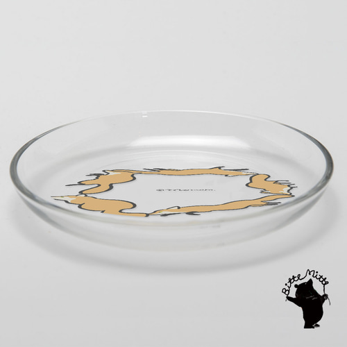 ガラス皿 動物 アニマル キツネ ガラスのお皿 食器 中皿 Case garden