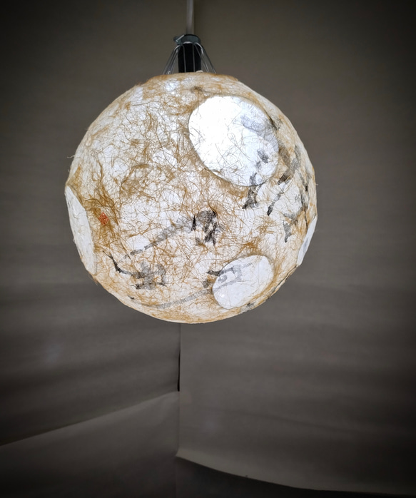 月のような灯り和風ランプシェード シーリングライト・ペンダント  