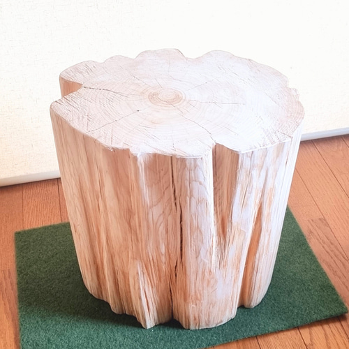 いい香り 東濃ひのき スツール・無垢無塗装・オーガニック・フリル