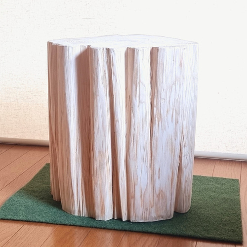 いい香り 東濃ひのき スツール・フリル・無垢無塗装・オーガニック