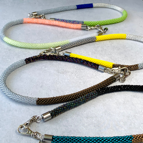 マルチストラップ[corn snake]:ビーズストラップ スマホストラップ