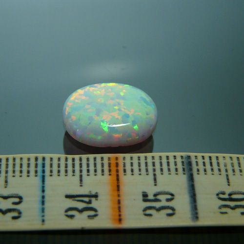 K304 !(^^)! キラキラ遊色 インド産 合成オパール ルース その他素材