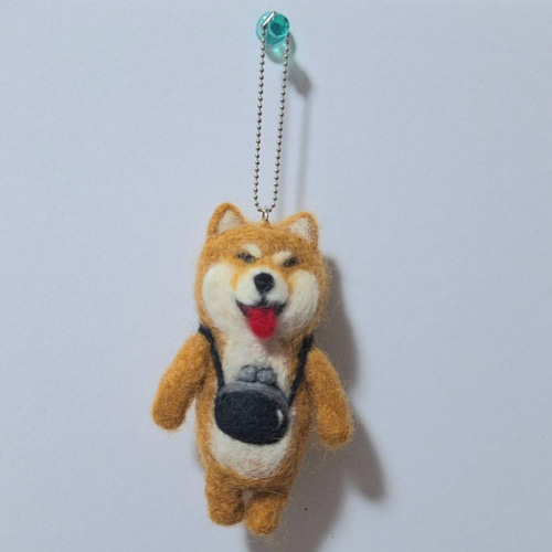 ♡羊毛フェルト 柴犬さんキーホルダー♡ 羊毛フェルト 324naka 通販