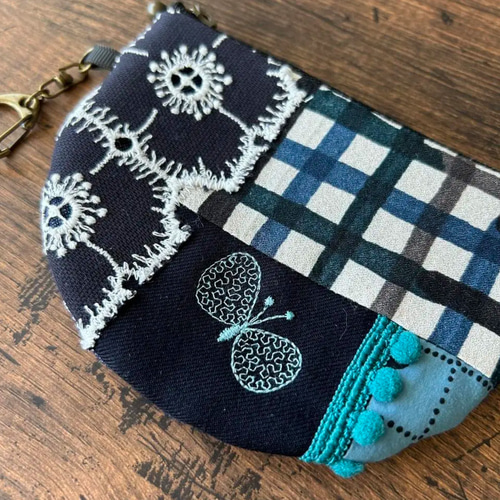 ミナペルホネン ハンドメイド ハギレ ファスナー ポーチ ♪