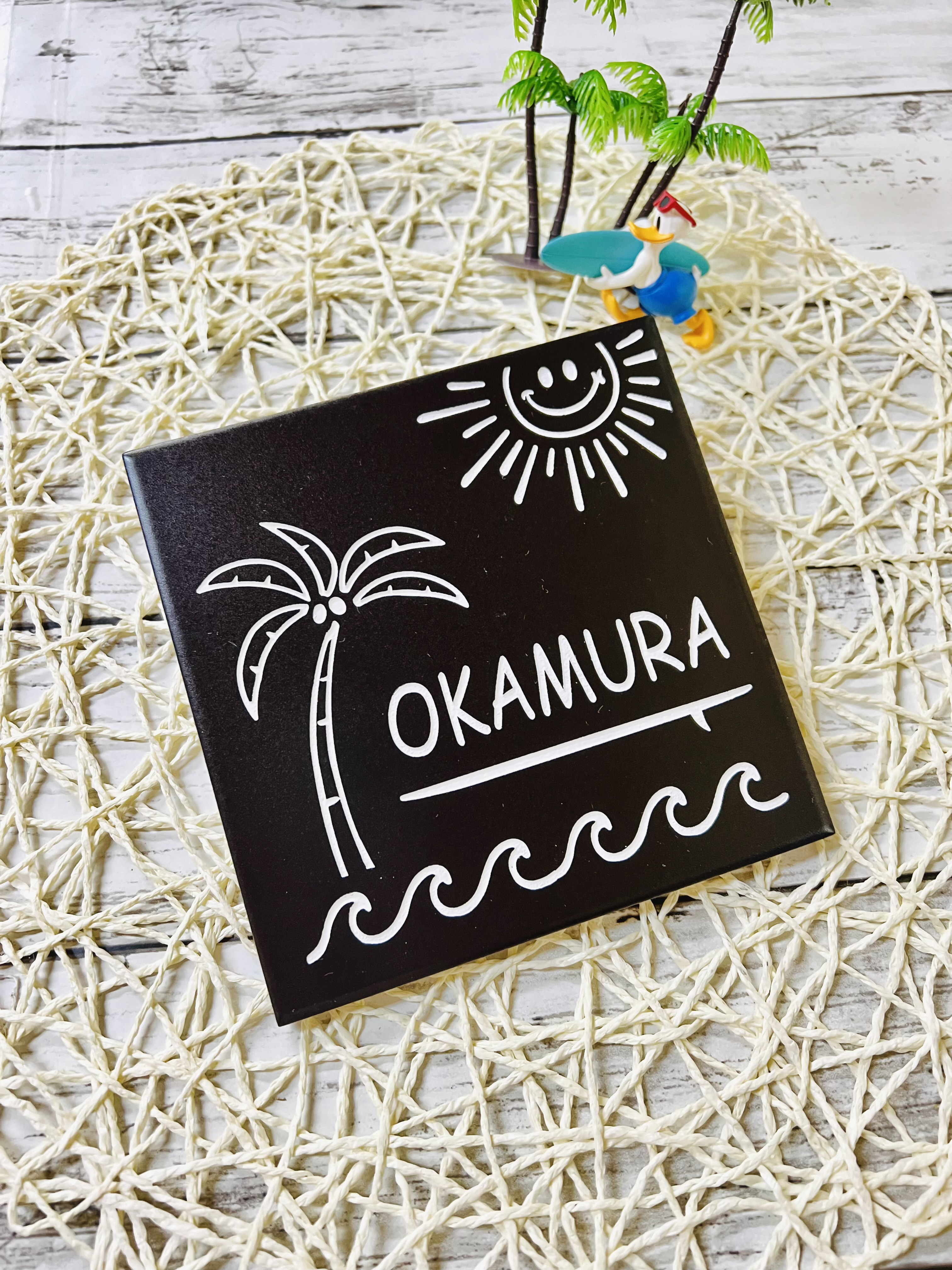 表札☆黒板チョークアート風150☆