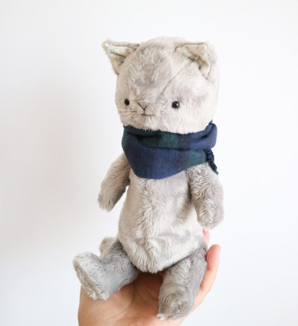 マルチポーチ ねこ991 ハンドメイド ねこのせ マルチポーチS 黒ネコ