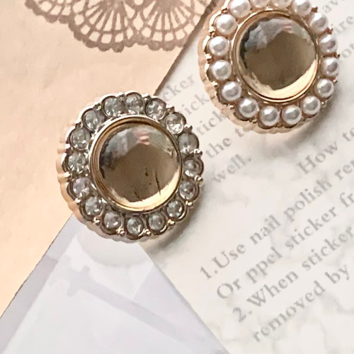 18mm 1個】 飾り ボタン ◇1219◇ レトロ アンティーク ヴィンテージ 
