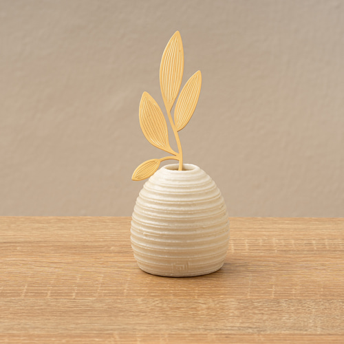 SO-U 京都の手仕事 錺金具のフラワーオブジェと京焼・清水焼のランプ