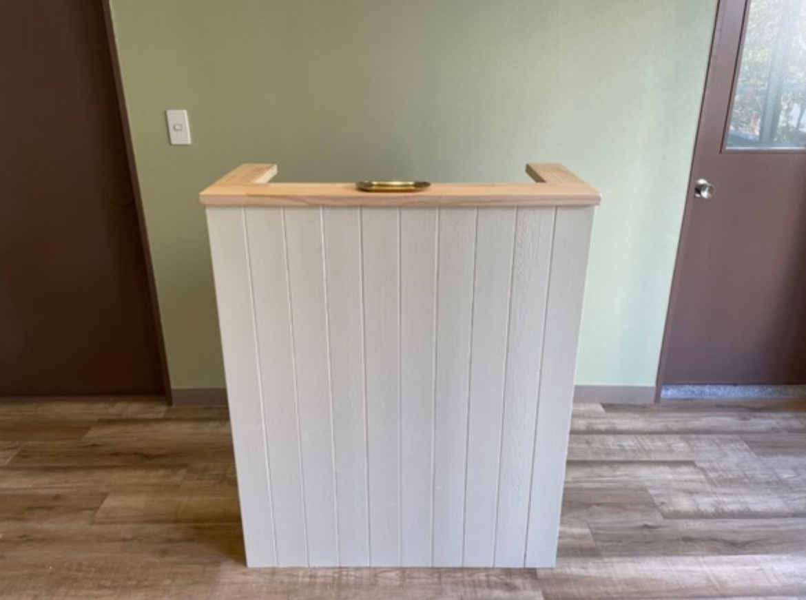 【コの字】カウンター　レジ　受付　幅55✖︎高さ105✖︎奥行き38センチ