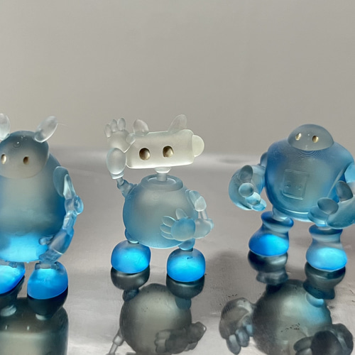 ロボットフィギュア3点セット その他人形 Pluie et Lys 通販｜Creema 