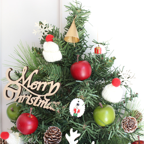 壁掛けのクリスマスツリー トナカイのウォールデコツリー ハンギング