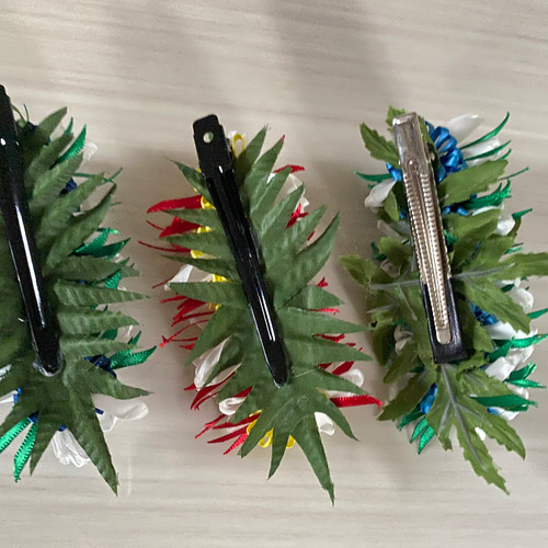 フラダンス ヘアクリップ 髪飾り ハワイ お揃い ペア ハラウ