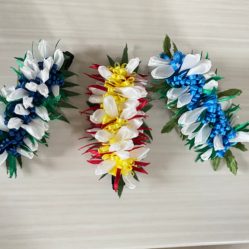 フラダンス ヘアクリップ 髪飾り ハワイ お揃い ペア ハラウ