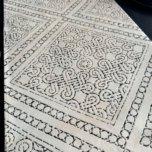 専用◼︎C1128高級袋帯 正絹 絵皿文 亀甲花菱文 テーブルランナー