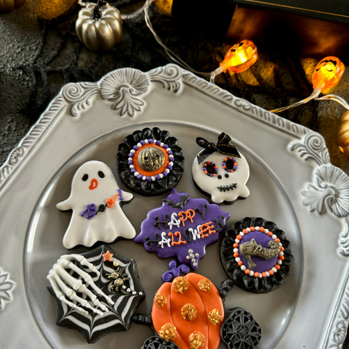 2024♡ハロウィンアイシングクッキーセット 最後の1セットです！☆10/14頃製造分☆ アンティークハロウィン