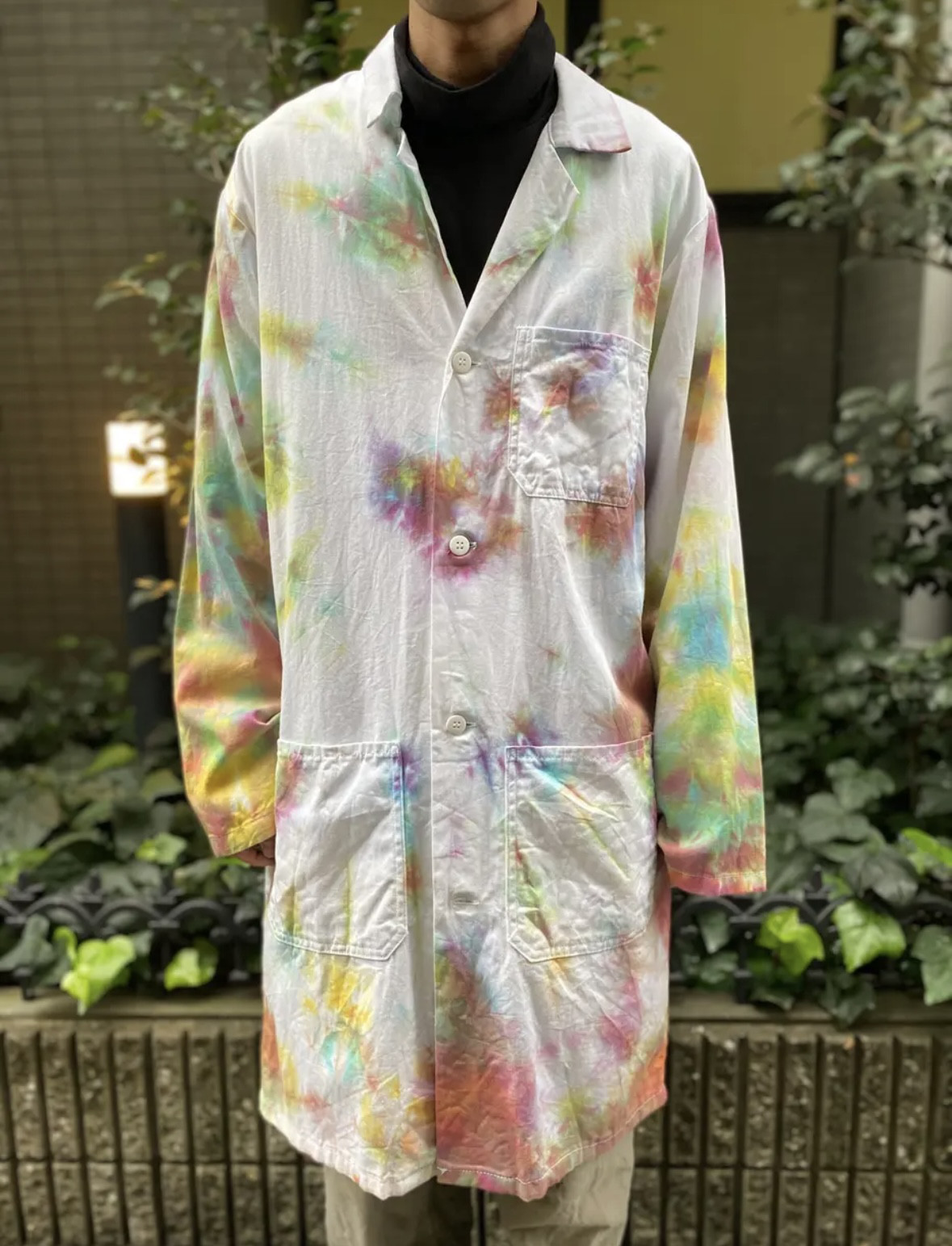 古着　ヴィンテージ　vintage コート　ユーロ　ユーロコート　リメイク　リメイクコート　カラフル　派手　個性派