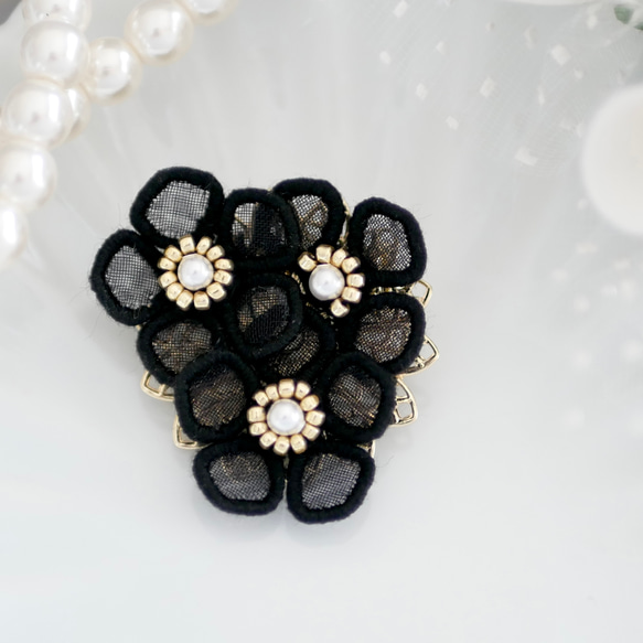 GIVENCHY　ブローチ　ストーン　フラワー ジバンシィ GIVENCHY ブローチ 花 フラワーモチーフ ラインストーン