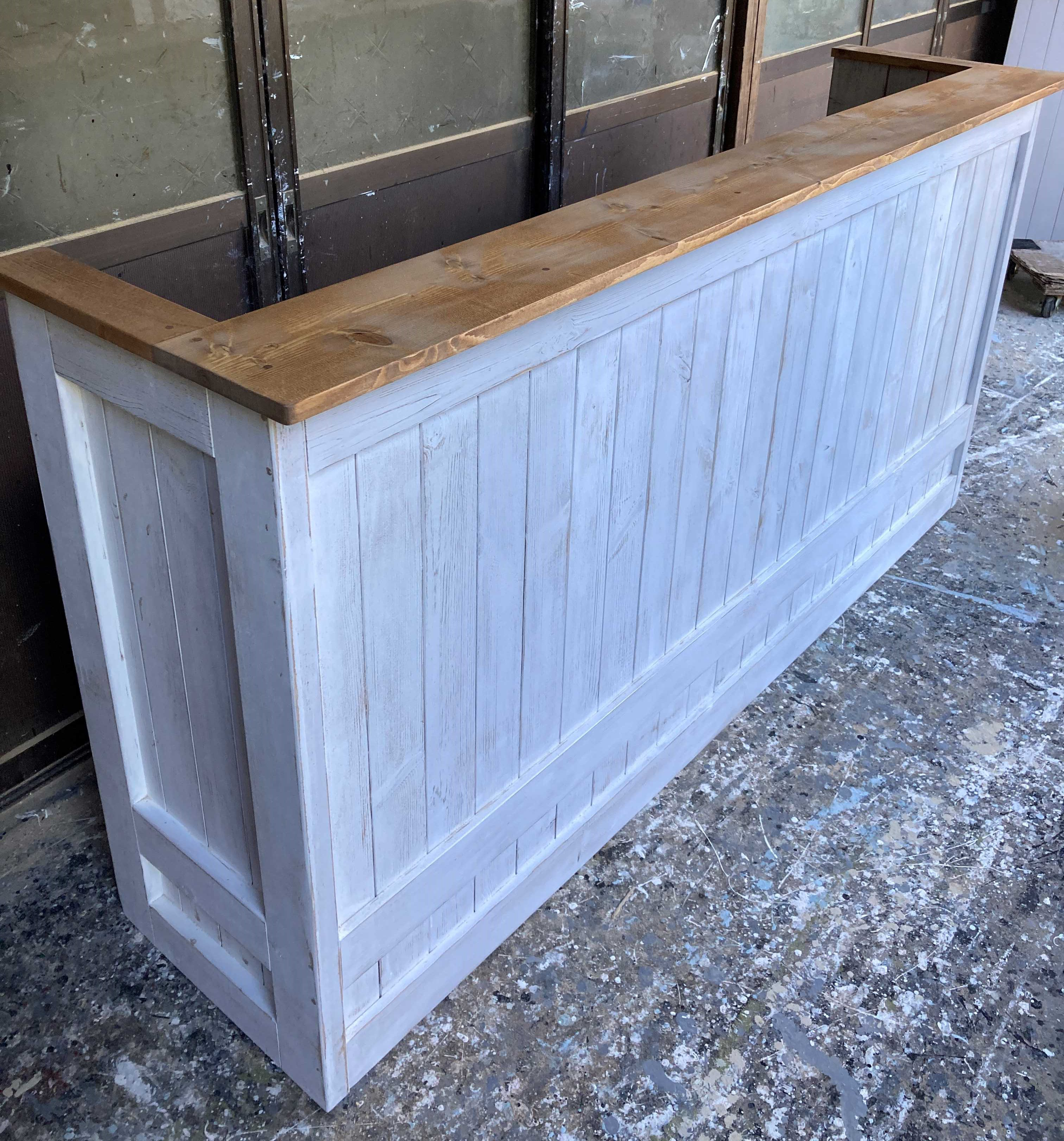 受注制作☆【コの字型】受付カウンターテーブル　レジカウンター【2000】★店舗☆ネイル美容室