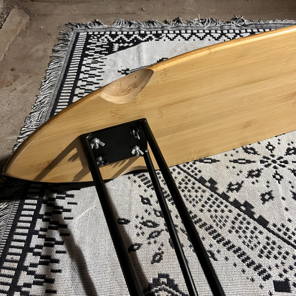 【送料無料】【リメイクスケートボードチェア】 スツール、ベンチ、テーブルとしても利用可！　153 8枚目の画像