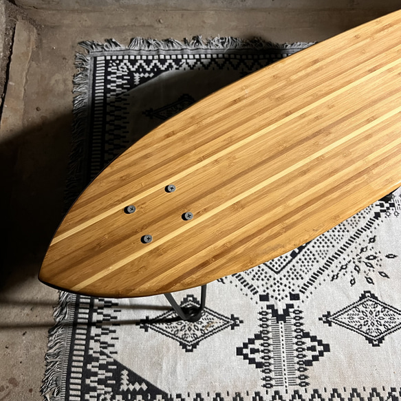 【送料無料】【リメイクスケートボードチェア】 スツール、ベンチ、テーブルとしても利用可！　153 3枚目の画像