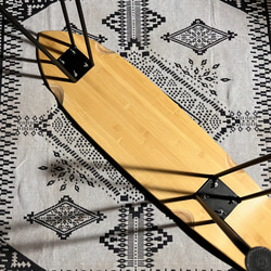 【送料無料】【リメイクスケートボードチェア】 スツール、ベンチ、テーブルとしても利用可！　153 10枚目の画像