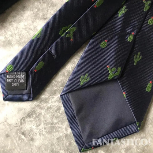 僕の好きなことネクタイ】♪刺繍ネクタイ♪サボテン カクタス
