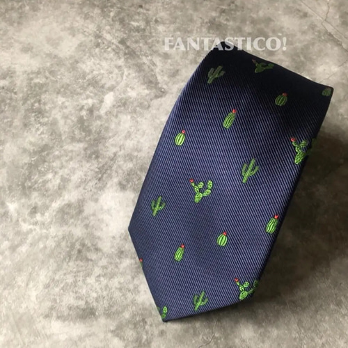 僕の好きなことネクタイ】♪刺繍ネクタイ♪サボテン カクタス