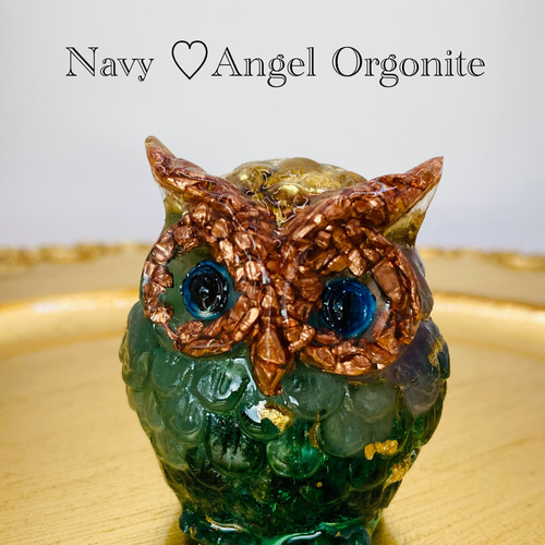 フクロウオルゴナイト レジン・樹脂 Navy♡Angel 通販 18270978