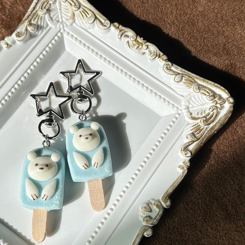 くまさんアイスキーホルダー ソーダ キーホルダー MERU♫ねこ