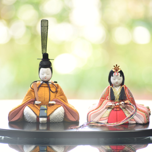 木目込人形　◈雛人形◈❤ペア❤ 人形の田辺 / 【真多呂】木目込雛人形 くるみ雛A 親王飾り 雛人形・ひな祭り