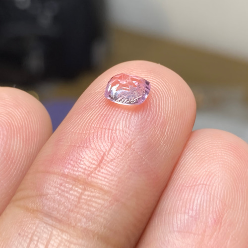 RS8-42 非加熱 宝石質 薄ピンク スピネル ミャンマー産 ルース 天然石 