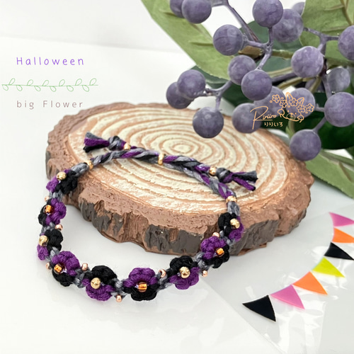 桃蓮玉 紫アゲハ ミサンガ✨ Atelier Michiko_easy art_ - YouTube