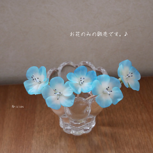 受注制作 ＞ ネモフィラ L スカイブルー 特大サイズ ✿クレイ