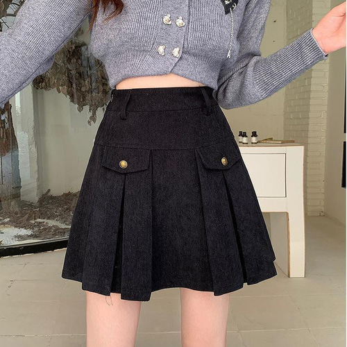 大きいサイズ レディース ミニスカート プリーツ 可愛い 春 秋冬