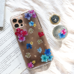 ぽりぽりページ⭐︎押し花ケース ぽりぽりページ⭐︎押し花ケース 押し花 スマホケース 全機種対応